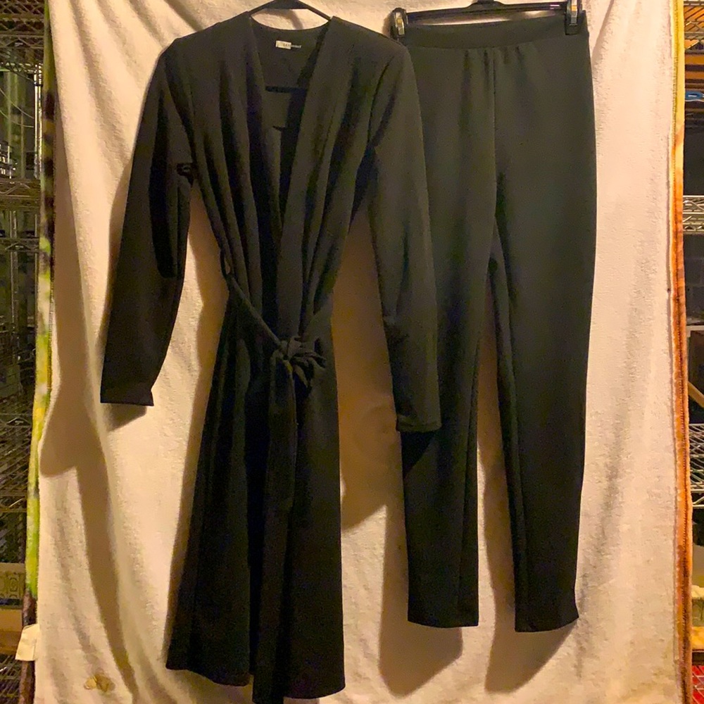 Black blazer and pant set